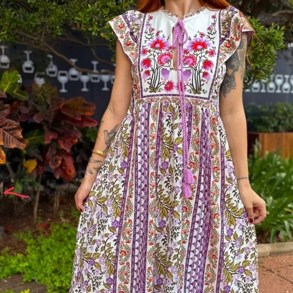 Farm Rio “Romantic Beauty” Tunic Dress – Size Large (G) ON SALE ONLY TODAY - Picture 1 of 8